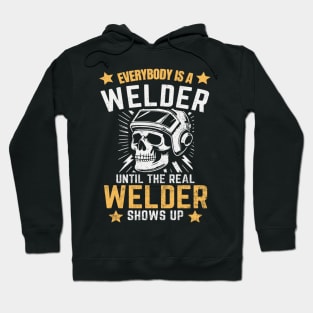 Welder Skull Funny Quotes Welding Retro Hoodie